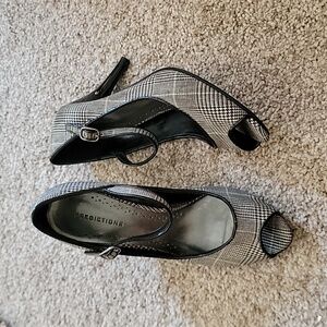 Black & Tan high heels